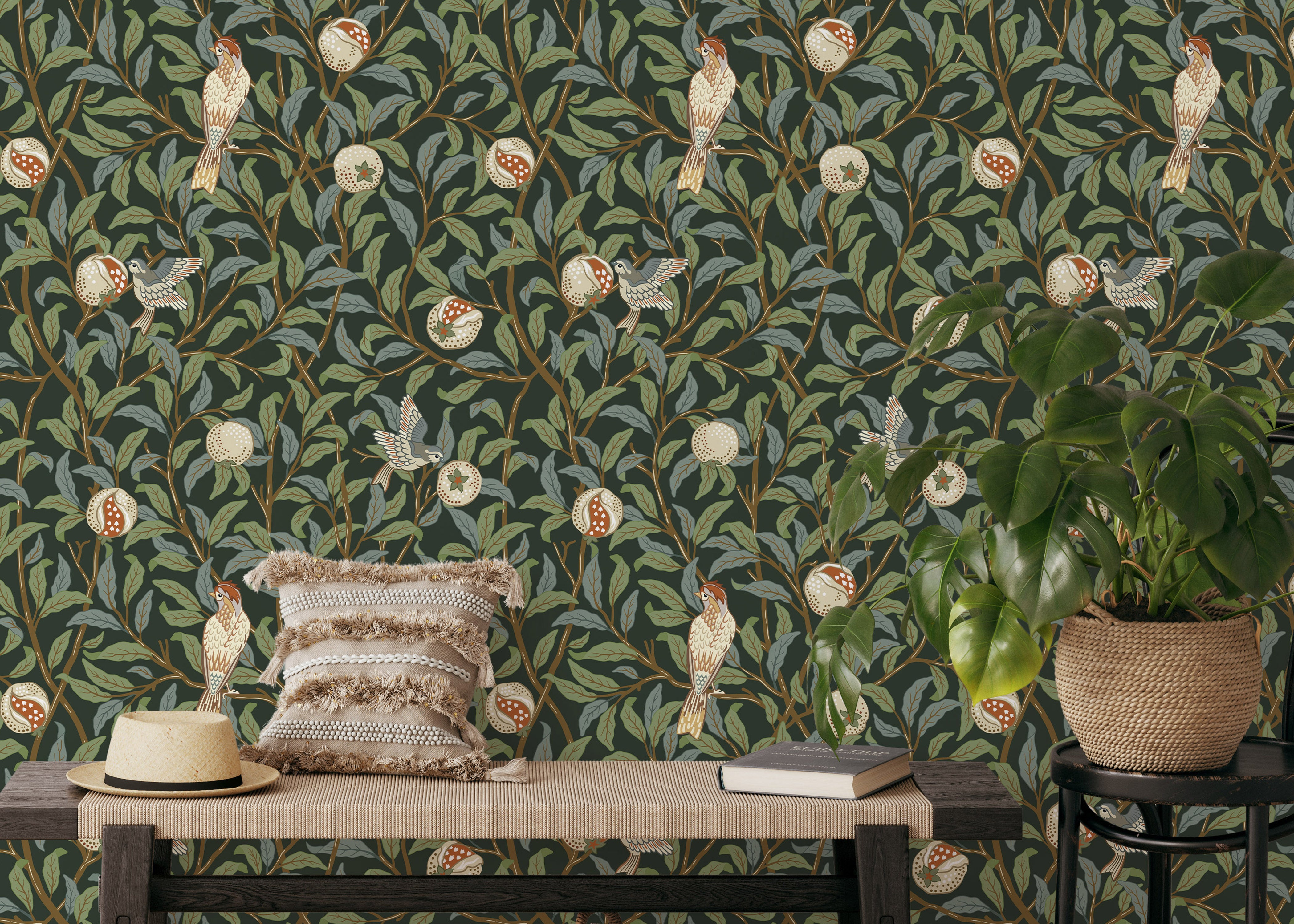 William Morris Style Wallpaper