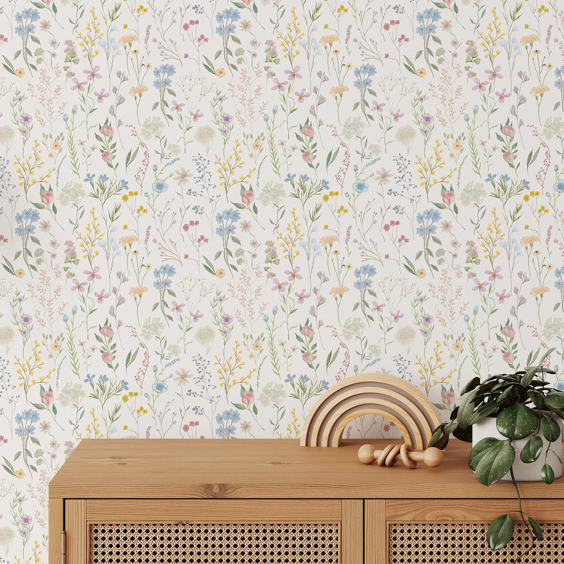 Cottagecore Wildflower Wallpaper W180 – CostaCover