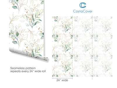 Green Eucalyptus Leaves Wallpaper CC228