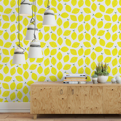 Juicy Yellow Lemons Wallpaper CC010