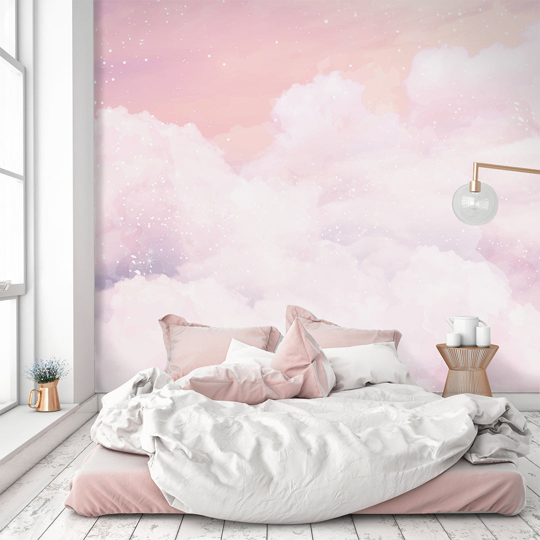 Pink Purple Cloud Wall Mural CCM084