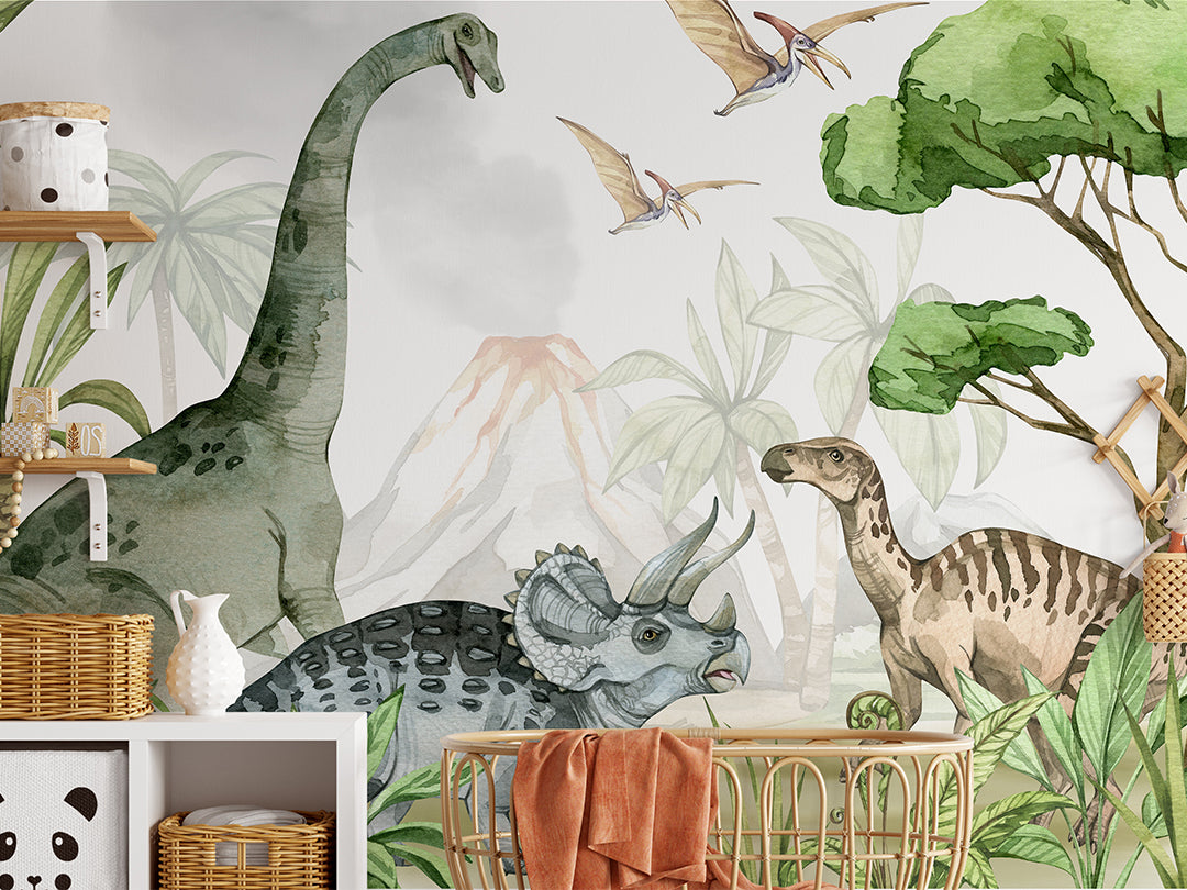Dinosaurs in Jurassic Park Wall Mural CCM092
