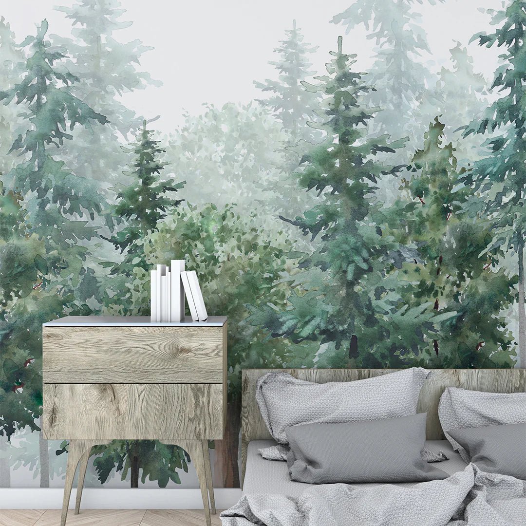 Christmas Wall Decor Ideas with Peel and Stick Wallpaper - CostaCover