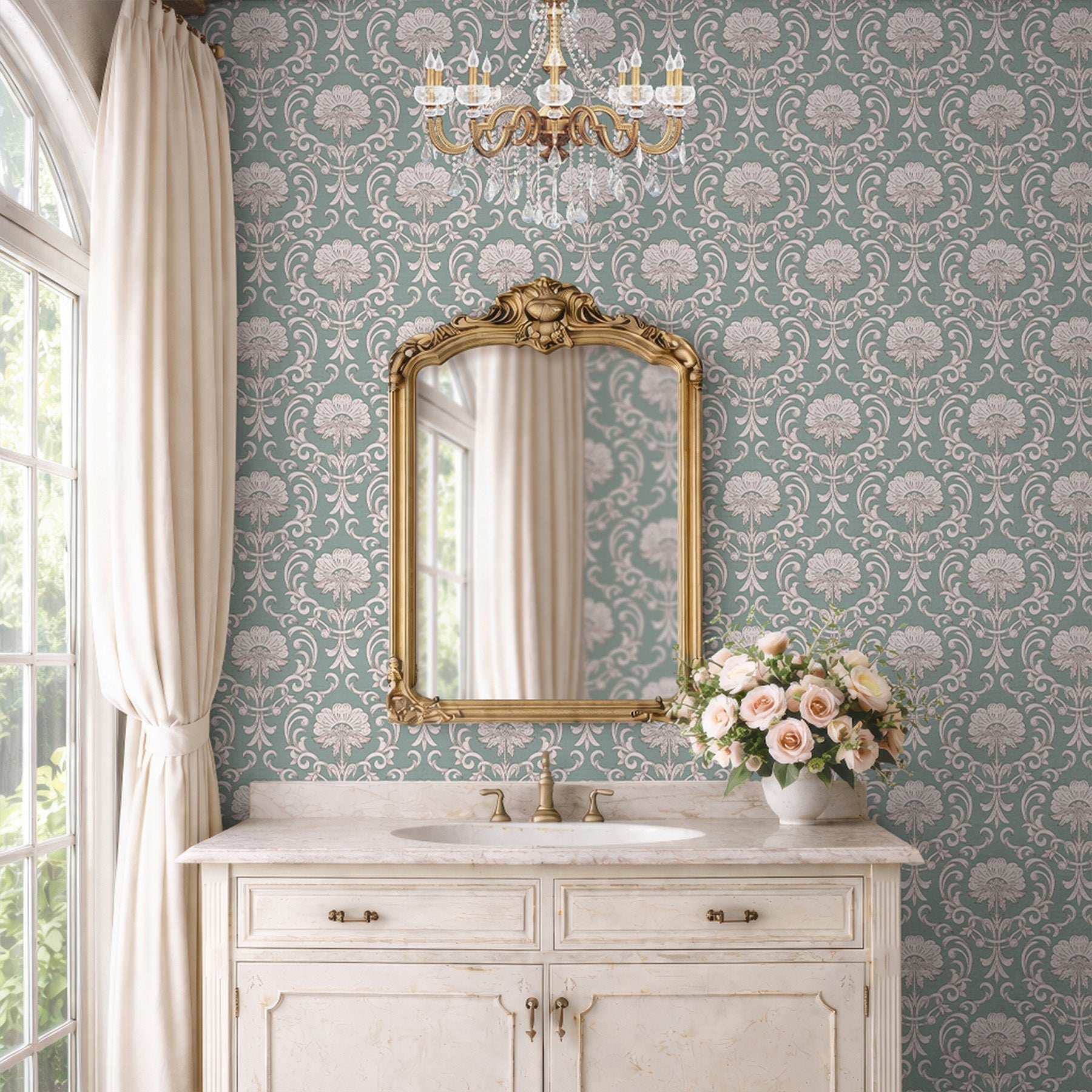 Damask Wallpaper: A Modern Take on a Timeless Pattern