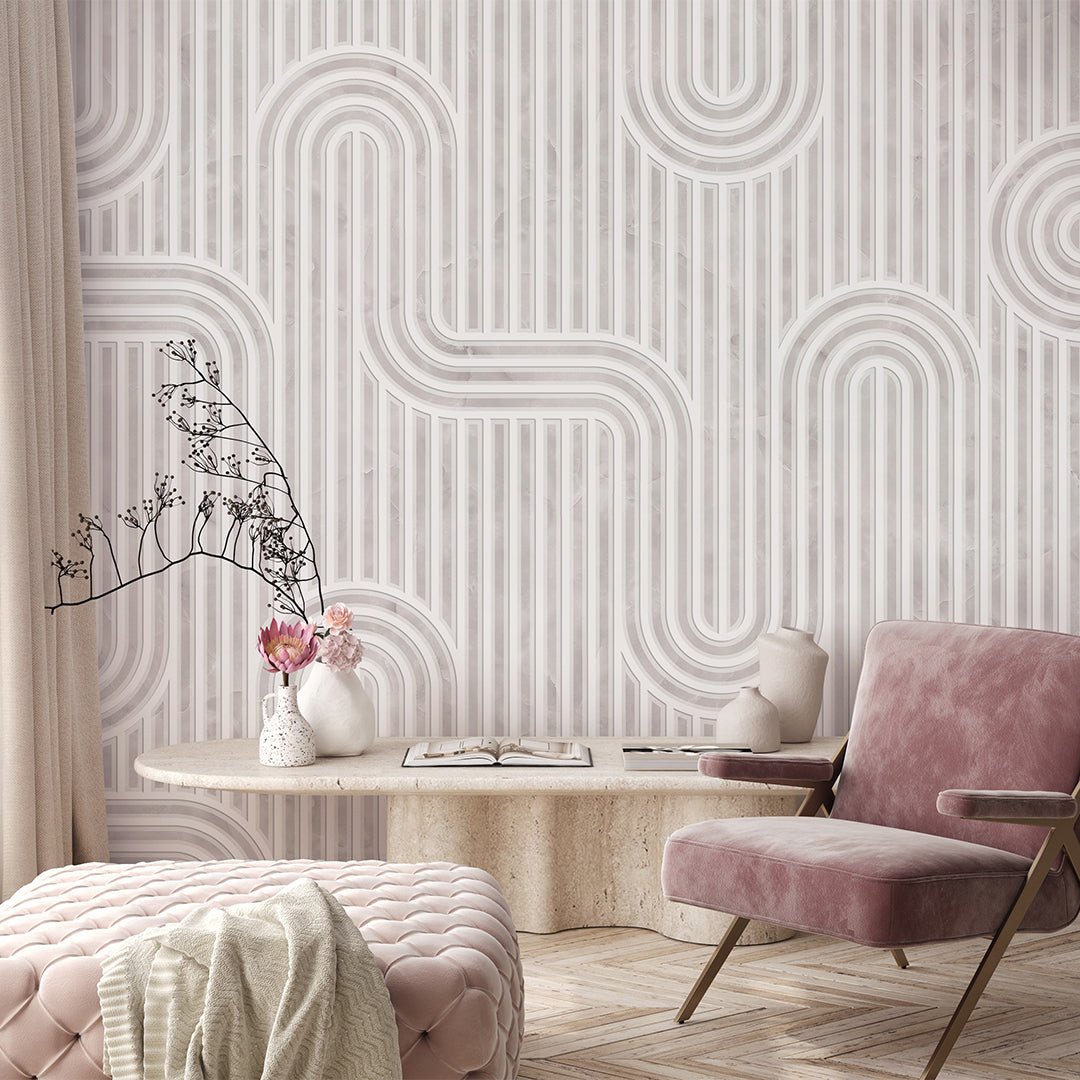 Mid-Century Modern Wallpaper: Retro Patterns and Warm Palettes