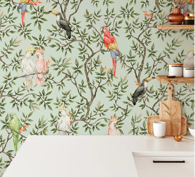 Seasonal Decor with Peel and Stick Wallpaper