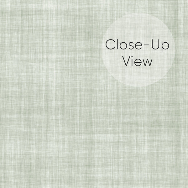 Sage Green Linen Texture Wallpaper L049