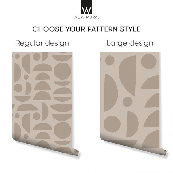 Brown & Beige Stones Wallpaper W031 - CostaCover - Peel and stick Removable Wallpaper - Abstract - abstract lines - abstract wall art