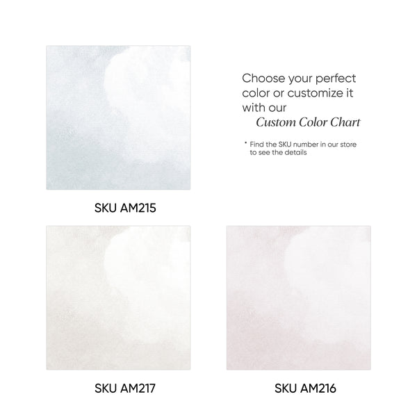 Color chart showing wallpaper patterns in various colors with SKU numbers for each available design.