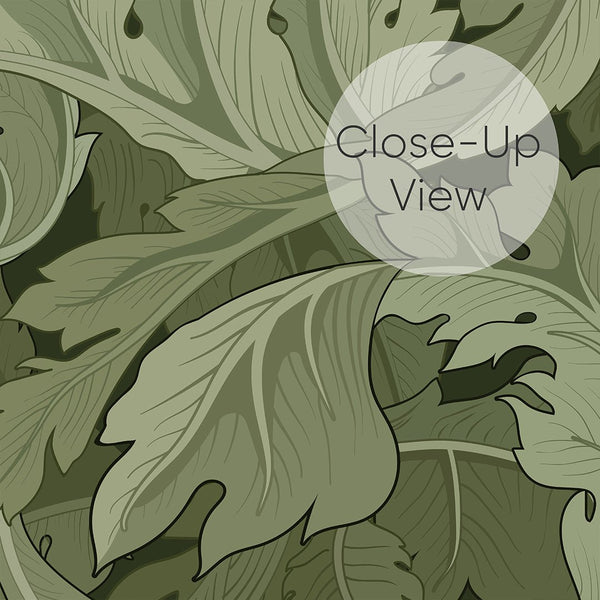 Olive Acanthus by Morris Wallpaper W117 - CostaCover - Peel and stick Removable Wallpaper - abstract floral - abstract wallpaper - accent wallpaper