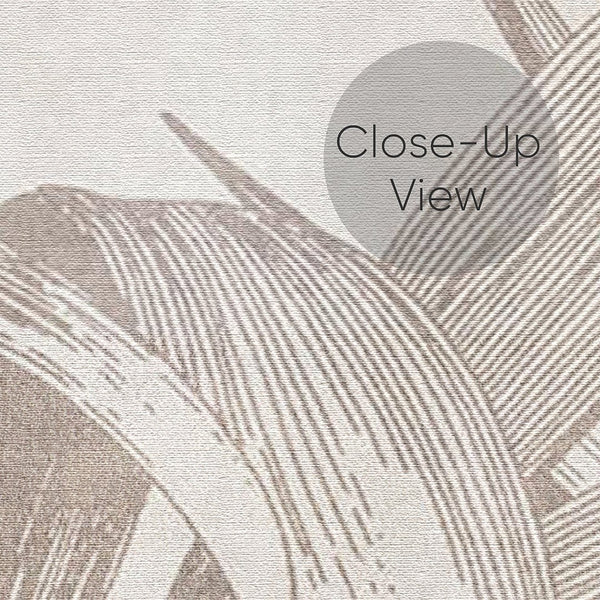 Retro Palm Leaves Wall Mural AM023 - CostaCover - Peel and stick Removable Wallpaper - about walls - abstract floral - abstract wallpaper