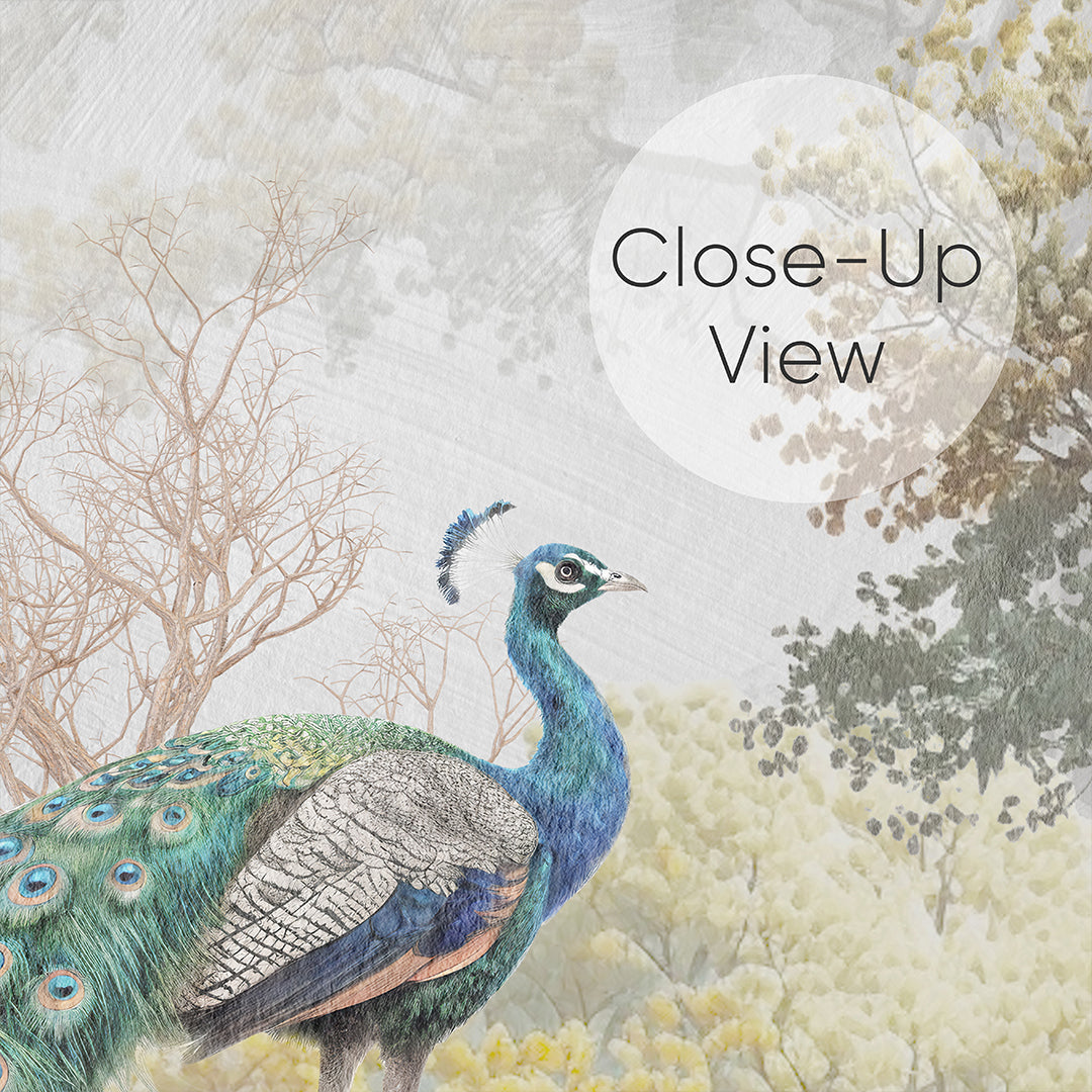 Vintage Japanese Crane Wall Mural CCM207
