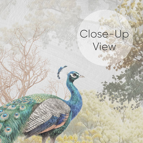 Vintage Japanese Crane Wall Mural CCM207 - CostaCover - Peel and stick Removable Wallpaper - accent wallpaper - adhesive wallpaper - bathroom wallpaper