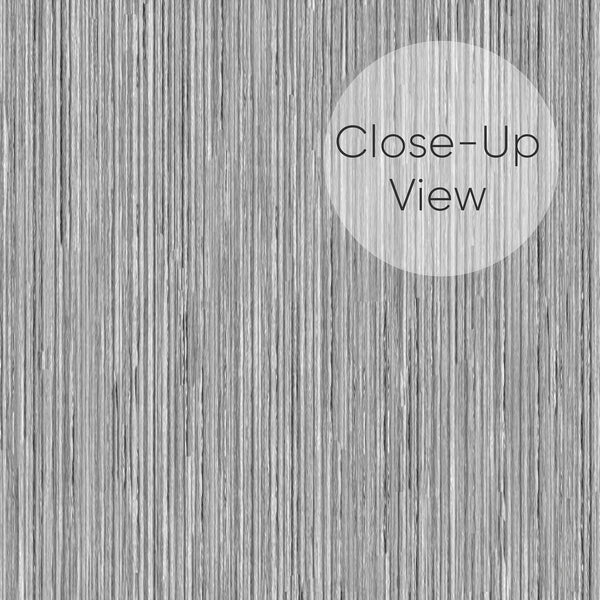 Vertical texture wallpaper with a fabric-like appearance, enhancing modern decor with its cool gray tones in living rooms or home offices.