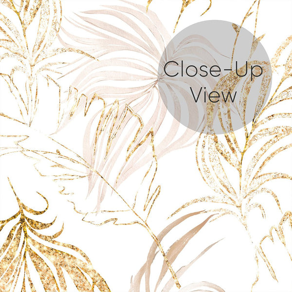 Beige & Gold Palm Leaves Wallpaper W135 - CostaCover - Peel and stick Removable Wallpaper - Abstract - Abstract Beige Gold Stripes Waves Removable Wallpaper - Abstract Beige Gold Stripes Waves Removable Wallpaper near me
