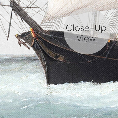 Vintage Blue Sailboats Wall Mural AM161