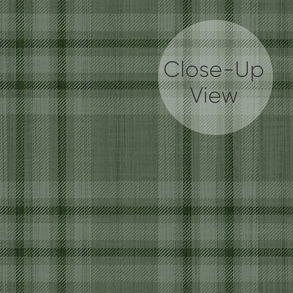 Green Plaid Wallpaper S138