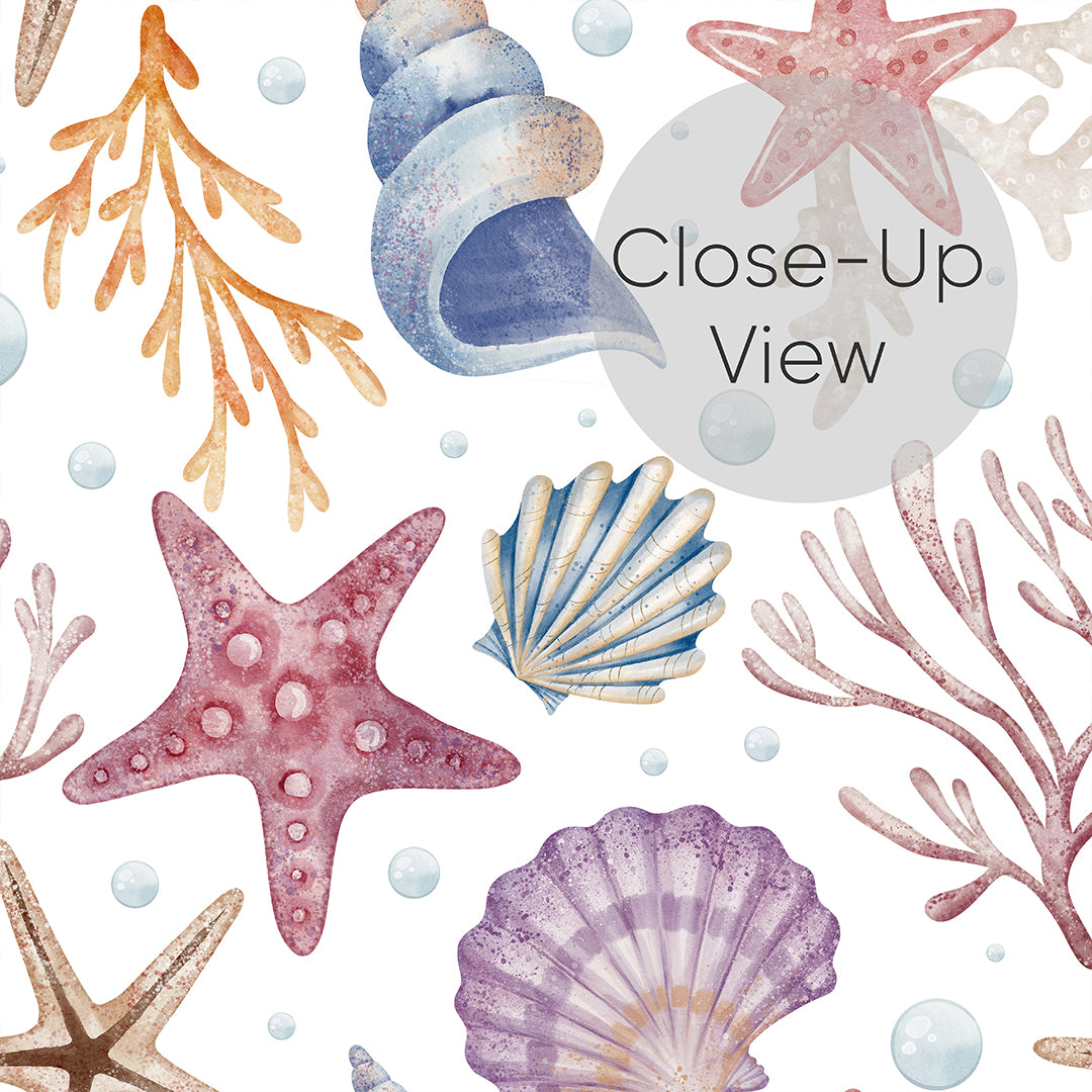 Seashells and Corals Wallpaper S090