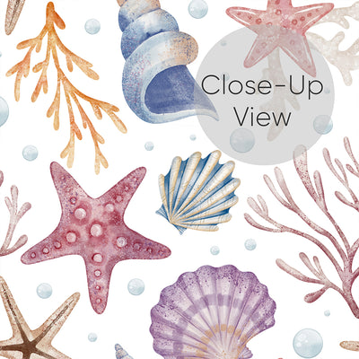 Seashells and Corals Wallpaper S090