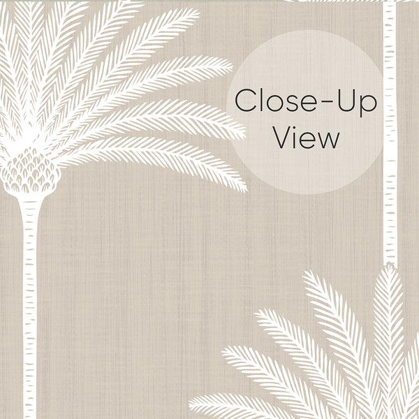 Beige Palm Tree Wallpaper L005