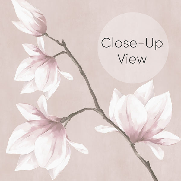 Blush Pink Magnolia Wallpaper W190