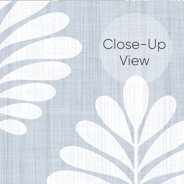 Dusty Blue Linen Leaf L039