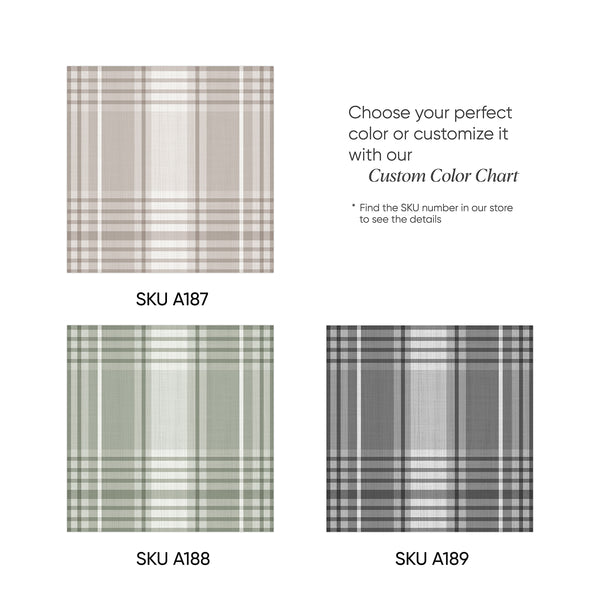 Color chart showing wallpaper patterns in various colors with SKU numbers for each available design.