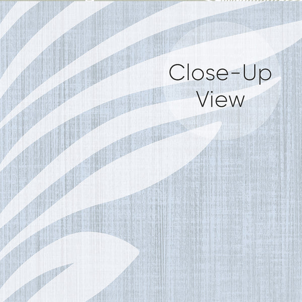 Light Blue Leaf Wallpaper L029