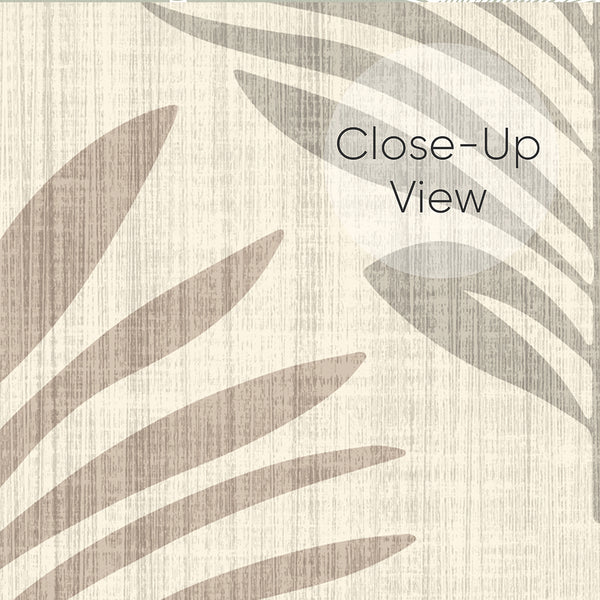 Pastel Beige Botanical Leaf L035