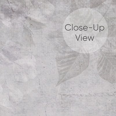 Gray Concrete Botanical Wall Mural AM178