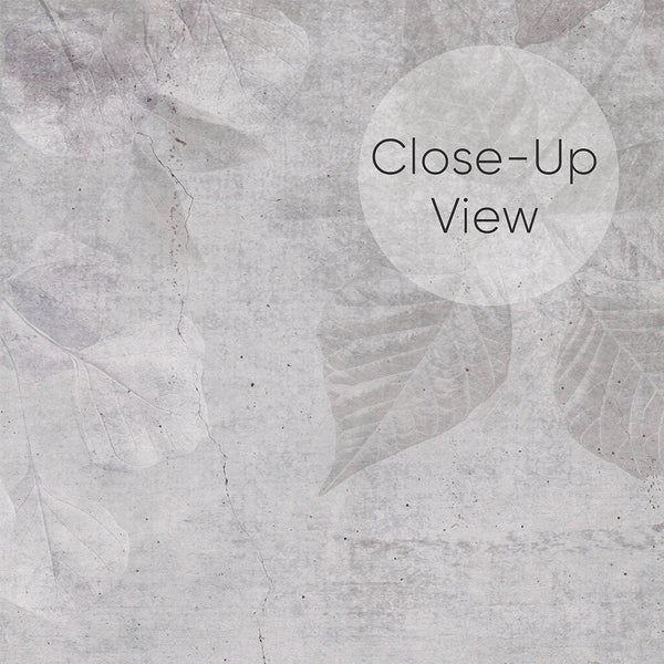 Gray Concrete Botanical Wall Mural AM178