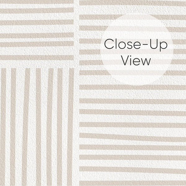 Beige Textured Stripes Wallpaper A010 - CostaCover - Peel and stick Removable Wallpaper - about walls - Abstract - abstract lines