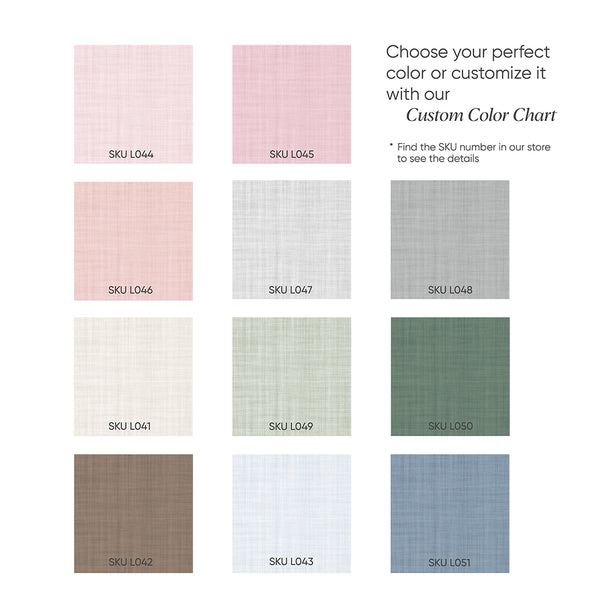 Peach Pink Linen Texture Wallpaper L046