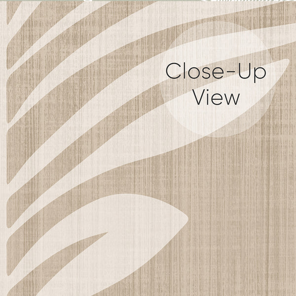 Beige Leaf Wallpaper L028