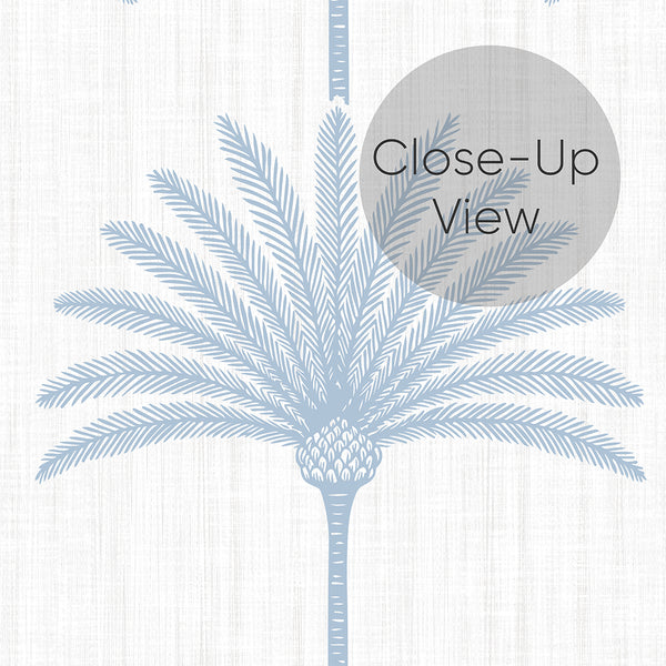 Soft Blue Palm Tree Wallpaper A134