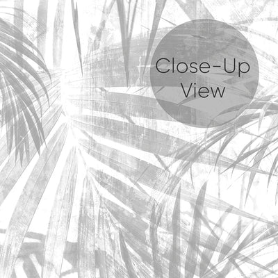 Gray Palm Leaf Wallpaper A122