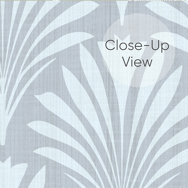 Dusty Blue Botanical Leaves L022