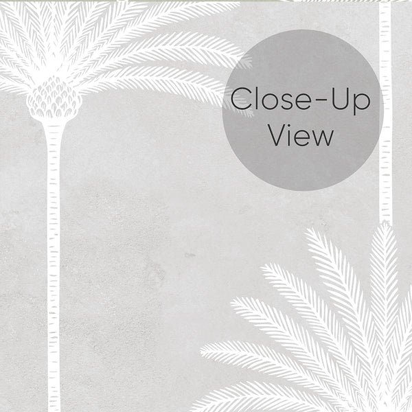 Light Gray Palm Tree Wallpaper L009