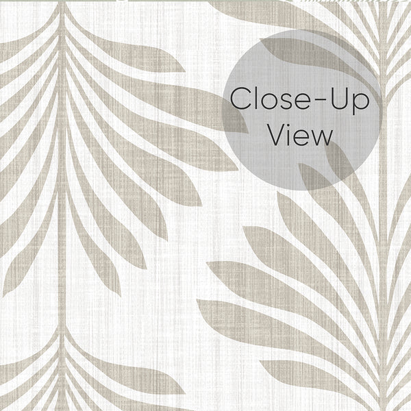 Neutral Palm Leaf Wallpaper L011
