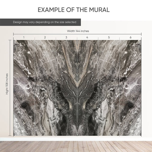 Bookmatched Marble Wall Mural CCM199 - CostaCover - Peel and stick Removable Wallpaper - Abstract - abstract marble - abstract stone