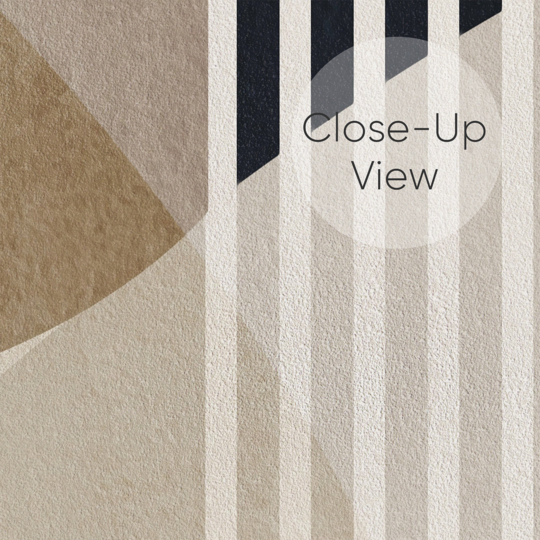 Geometric Abstract Brown Beige Wall Mural AM018
