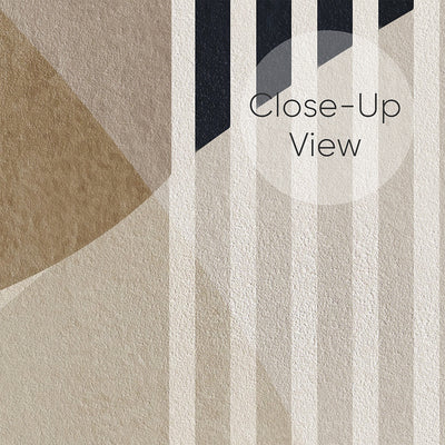 Geometric Abstract Brown Beige Wall Mural AM018