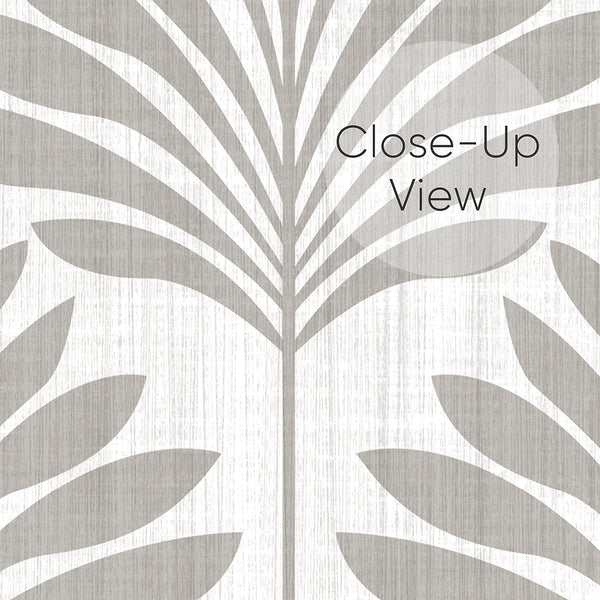 Gray Coastal Leaves Wallpaper L067