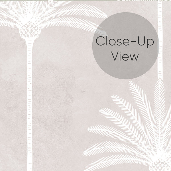 Blush Beige Palm Tree Wallpaper L008
