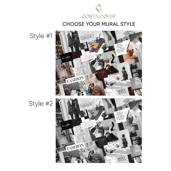 Fashion Style Wall Mural CCM174 - CostaCover - Peel and stick Removable Wallpaper - abstract wall art - abstract wallpaper - accent wallpaper