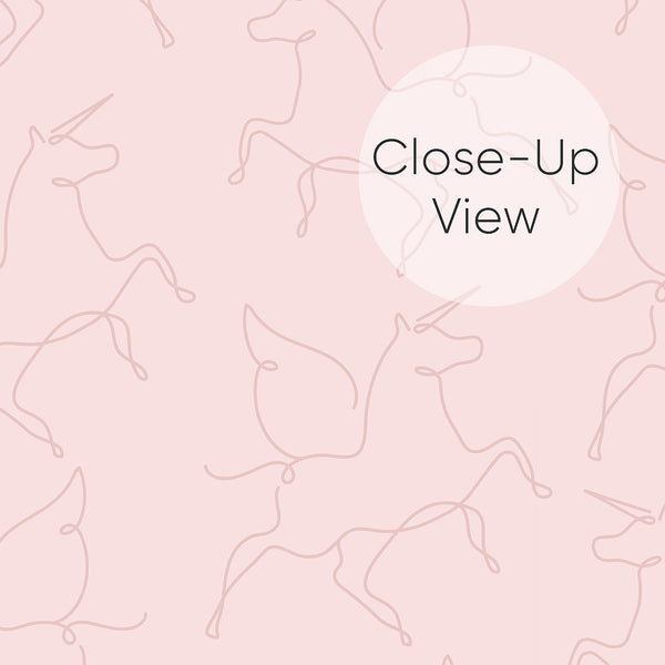 Pink Abstract Unicorn Wallpaper W138 - CostaCover - Peel and stick Removable Wallpaper - Abstract - abstract lines - abstract mural