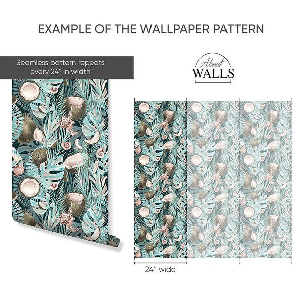 Tropical Coconut Wallpaper A114