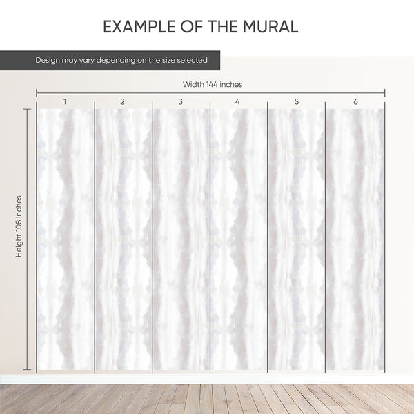 Neutral Watercolor Striped Wall Mural AM171