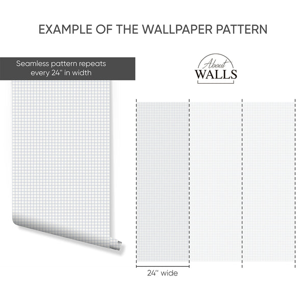 Example of a 24-inch-wide panel, showing how the design is divided across panels; the printed design varies with the size selected