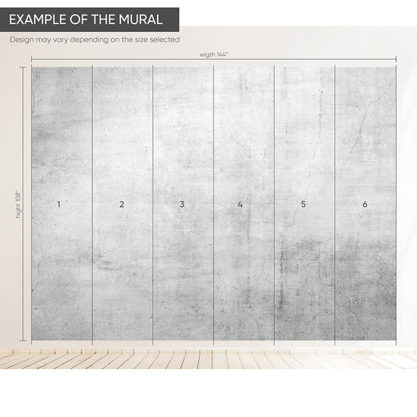 Gray Concrete Texture Wall Mural AM106 - CostaCover - Peel and stick Removable Wallpaper - about walls - Abstract - abstract floral